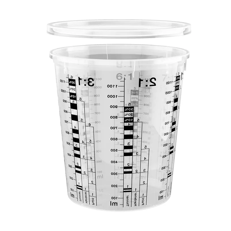 1370ml PP Automotive Paint Mixing Cup med lock