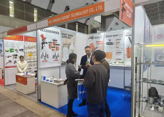 Qingdao Espant Technology Co., Ltd. lyser på Tokyo International Auto Parts Show (IAAE) 2025 med en spray gun cup.