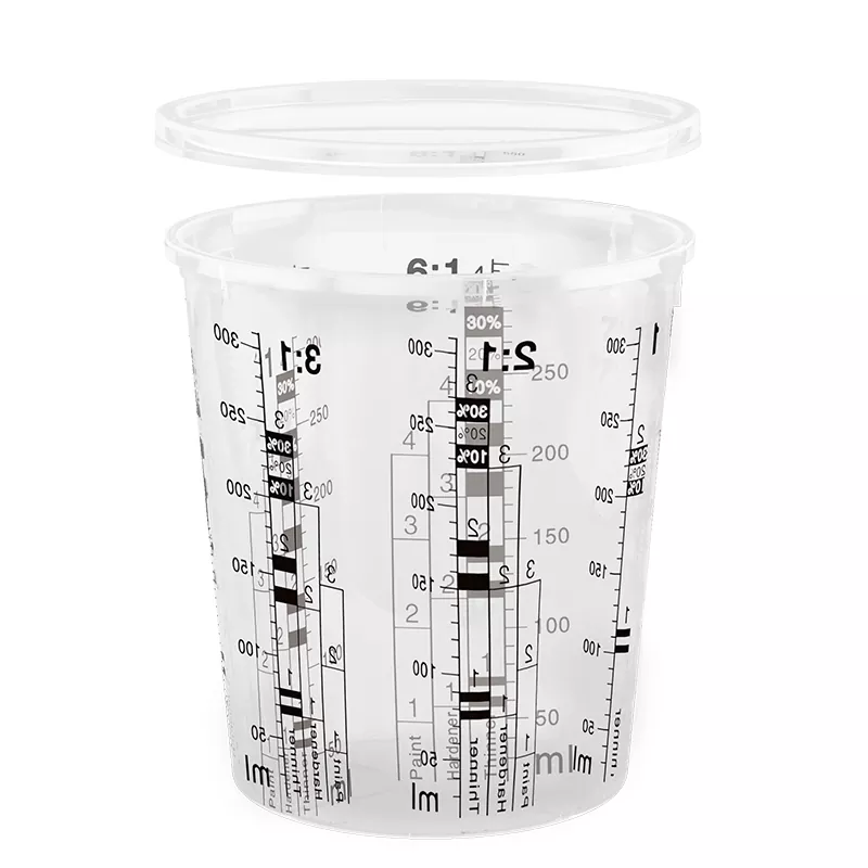 385 ml PP Automotive Paint Mixing Cup med lock