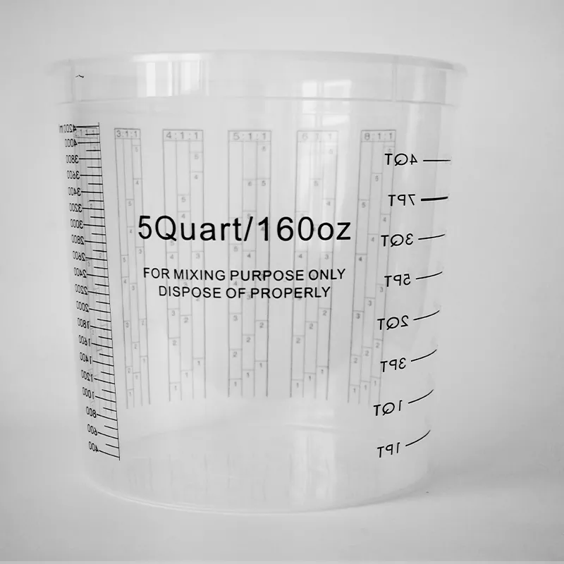 5000 ml PP Automotive Paint Mixing Cup med lock