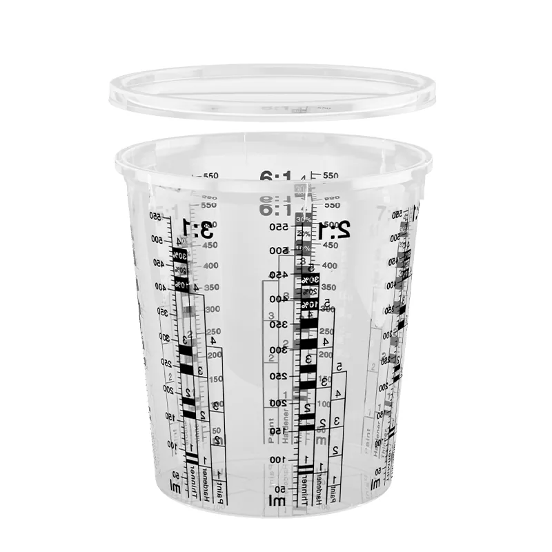 680 ml PP Automotive Paint Mixing Cup med lock